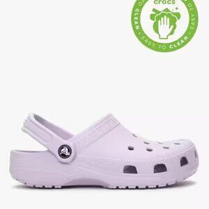 Crocs Women's‎ Lavender Classic Adjustable Slip-On Casual Clogs Size 12